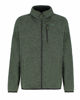 Immagine di ON SPIRIT - Pile verde con zip frontale in tessuto knit polar da uomo - AU01951 CARLO