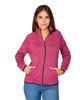 Immagine di ON SPIRIT - Pile da donna fuxia con zip frontale in tessuto knit - AD01537 CLEOFE