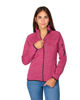 Immagine di ON SPIRIT - Pile da donna fuxia con zip frontale in tessuto knit - AD01537 CLEOFE