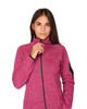 Immagine di ON SPIRIT - Pile da donna fuxia con zip frontale in tessuto knit - AD01537 CLEOFE