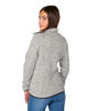 Immagine di ON SPIRIT - Pile da donna grigio con zip frontale in tessuto knit - AD01537 CLEOFE