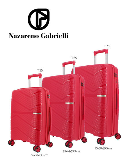 Immagine di NAZARENO GABRIELLI - TROLLEY ROSSO IN ABS 4 RUOTE