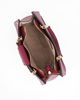 Immagine di LAURA BIAGIOTTI - Borsa due manici bordeaux con dettaglio metallico frontale