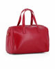 Immagine di LANCETTI - Borsa bauletto rubino con parte frontale trapuntatata e dettaglio borchie, tracolla removibile