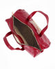 Immagine di LANCETTI - Borsa bauletto rubino con parte frontale trapuntatata e dettaglio borchie, tracolla removibile