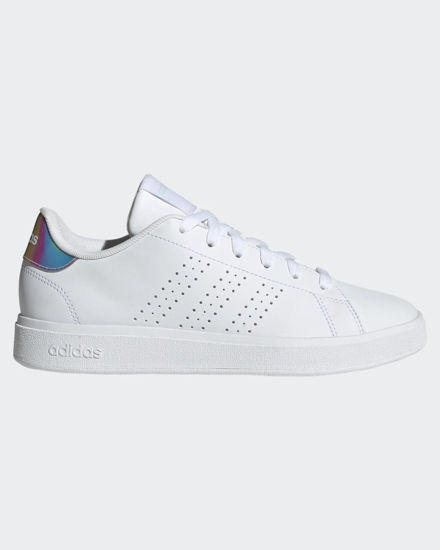 Immagine di ADIDAS ADVANTAGE BASE 2.0 - SCARPA BIANCA CON PATCH MULTICOLOR DA DONNA - IH9196