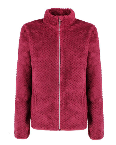 Immagine di ON SPIRIT - PILE BORDEAUX FULL ZIP DA DONNA