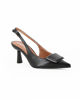 Immagine di RENATO BALESTRA - Décolleté slingback nera con sottopiede in VERA PELLE, tacco 7CM