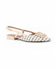 Immagine di RENATO BALESTRA - Ballerina slingback beige intrecciata con sottopiede in VERA PELLE