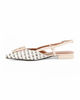 Immagine di RENATO BALESTRA - Ballerina slingback beige intrecciata con sottopiede in VERA PELLE