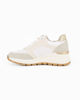 Immagine di MISS GLOBO - Sneakers beige con lacci e finta zip laterale