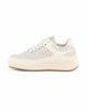 Immagine di MISS GLOBO - Sneakers beige con lacci e fondo rigato