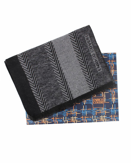 Immagine di ENRICO COVERI - Sciarpa nera con scatola regalo