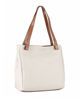 Immagine di DIVAS - Borsa shopping beige tre scomparti VERA PELLE - MADE IN ITALY