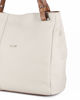 Immagine di DIVAS - Borsa shopping beige tre scomparti VERA PELLE - MADE IN ITALY