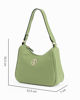 Immagine di CORTINA POLO STYLE - Borsa a spalla verde con dettaglio borchie, tracolla removibile