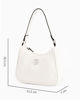 Immagine di CORTINA POLO STYLE - Borsa a spalla bianca con dettaglio borchie, tracolla removibile