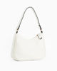 Immagine di CORTINA POLO STYLE - Borsa a spalla bianca con dettaglio borchie, tracolla removibile