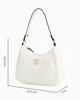 Immagine di CORTINA POLO STYLE - Borsa a spalla bianca con dettaglio borchie, tracolla removibile