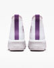 Immagine di CONVERSE -  Sneaker platform in tela bianca con dettagli lilla - CHUCK TAYLOR ALL STAR