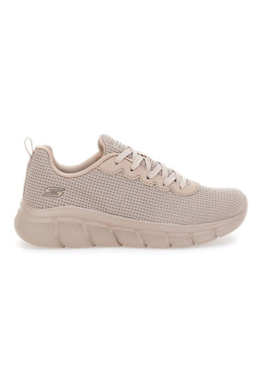 Immagine di SKECHERS BOBS B FLEX - VISIONARY ESSENCE - Sneakers beige con tomaia in maglia e soletta ammortizzata memory foam