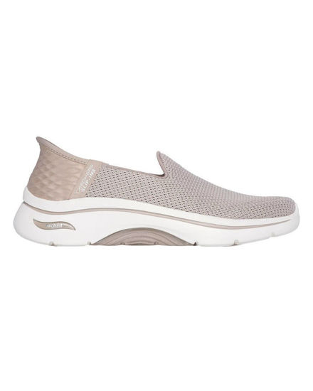 Immagine di SKECHERS SLIP-INS GO WALK ARCH FIT 2.0 DELARA - Scarpa taupe con tomaia in athletic mesh senza lacci