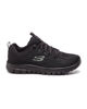 Immagine di SKECHERS GRACEFUL - GET CONNECTED - Sneakers nera con motivo a zigzag e soletta ammortizzata memory foam