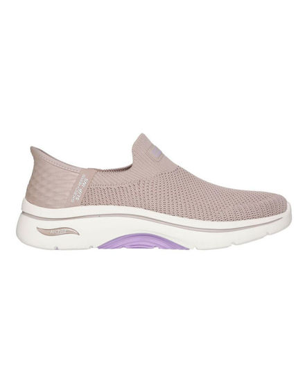 Immagine di SKECHERS SLIP-INS GO WALK ARCH FIT 2.0 VAL - Scarpa taupe con tomaia in maglia senza lacci