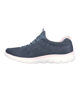 Immagine di SKECHERS SUMMITS - FUN FLARE - Sneakers blu con tomaia in mesh e lacci elasticizzati