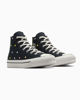 Immagine di CONVERSE -  Sneaker platform in tela nera con pois colorati - CHUCK TAYLOR ALL STAR