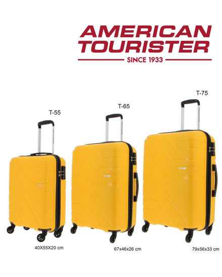 Immagine di AMERICAN TOURISTER - TROLLEY IN PROPILENE NERO 4 RUOTE CON COMBINAZIONE TSA