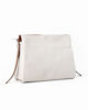 Immagine di DIVAS - Borsa sacca beige  VERA PELLE con tracolla nastro  - MADE IN ITALY