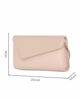 Immagine di ANNES NICOLE - Pochette nude con patta in vernice, MADE IN ITALY