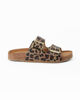 Immagine di SANA COMFORT - Ciabatta leopardata con sottopiede in VERA PELLE e suola antiscivolo, MADE IN ITALY