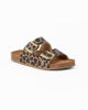 Immagine di SANA COMFORT - Ciabatta leopardata con sottopiede in VERA PELLE e suola antiscivolo, MADE IN ITALY