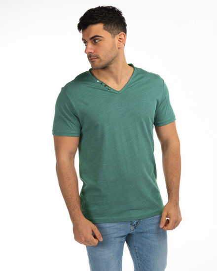 Immagine di TSHIRT MANICA CORTA SCOLLO V TAGLIO VIVO