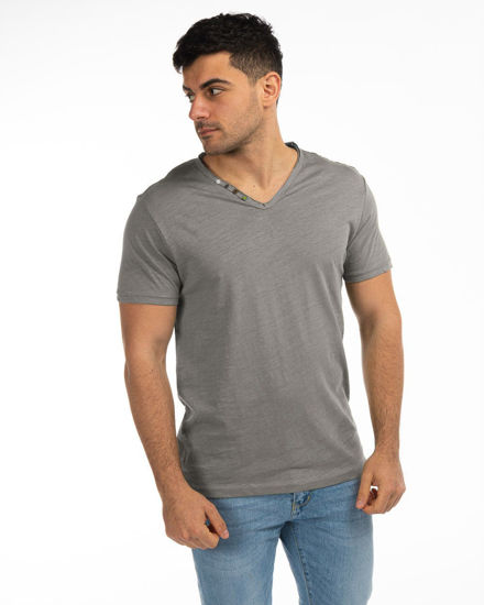 Immagine di TSHIRT MANICA CORTA SCOLLO V TAGLIO VIVO