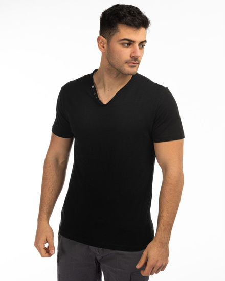 Immagine di TSHIRT MANICA CORTA SCOLLO V TAGLIO VIVO
