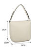 Immagine di NARDINI - Borsa un manico beige con tasca frontale, tracolla removibile