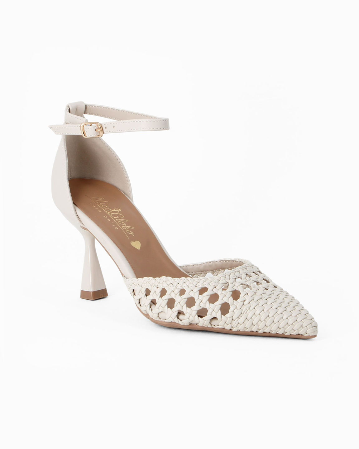 Betsey Johnson Clark Womens Metallic Embellished Slingback Heels In