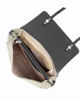 Immagine di DIVAS - Borsa grigia modello postina VERA PELLE, MADE IN ITALY