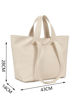 Immagine di ENRICO COVERI - Borsa shopping beige con doppi manici di due misure