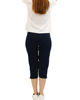 Immagine di KEY UP - PINOCCHIETTO BLU CON TASCHE IN JERSEY ELASTICIZZATO DA DONNA