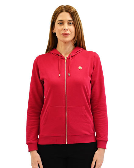 Immagine di KEY UP - FELPA MAGENTA FULL ZIP DA DONNA