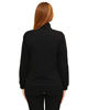 Immagine di KEY UP  - FELPA NERA FULL ZIP DA DONNA