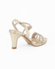 Immagine di DIVAS - Sandalo gioiello platino con strass, tacco 7,5CM