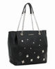 Immagine di LAURA BIAGIOTTI - Borsa shopping nera con borchie loggate