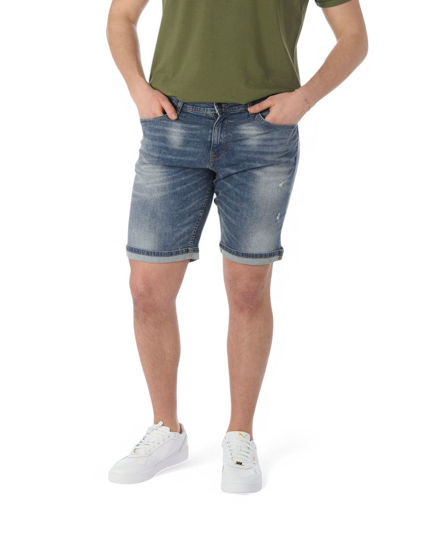 Immagine di BERMUDA JEANS 5 TASCHE SABBIATO MEDIO