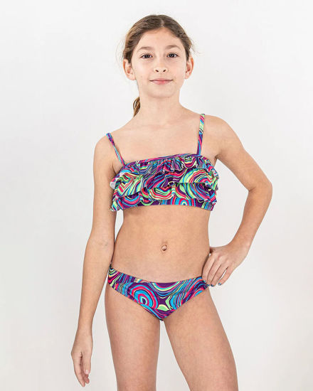 Immagine di BIKINI FASCIA FLOWERS JR GIRL PURPLE