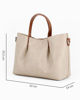 Immagine di TATOO - Borsa beige a mano con tracolla rimovibile - MADE IN ITALY
